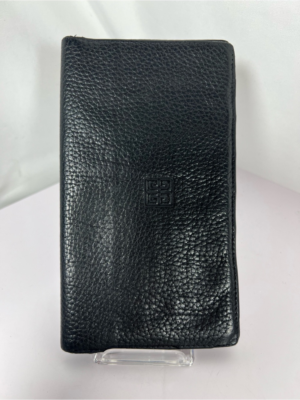 1267: Givenchy Black Pebbled Leather Bifold Wallet